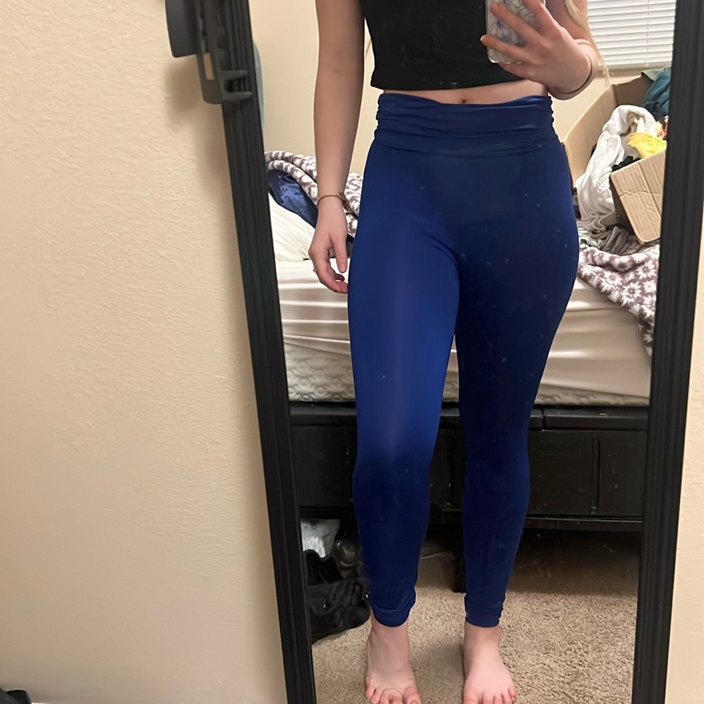 Blue leggings! size small!